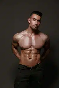 Man with abs from coolsculpting results