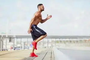 Man performing High Intensity Interval Training